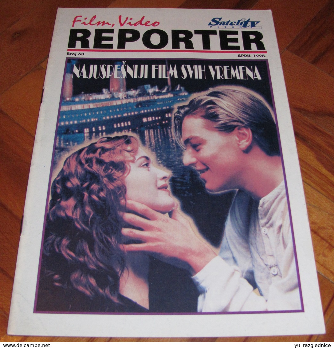 Kate Winslet Leonardo DiCaprio Titanic - REPORTER Serbian April 1998 VERY RARE - Magazines