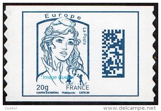 France Marianne De Ciappa Et Kawena Autoadhésif N° 1176,** Datamatrix Europe FOND BLANC (PRO) Première Génération - 2013-2018 Marianne Of Ciappa-Kawena