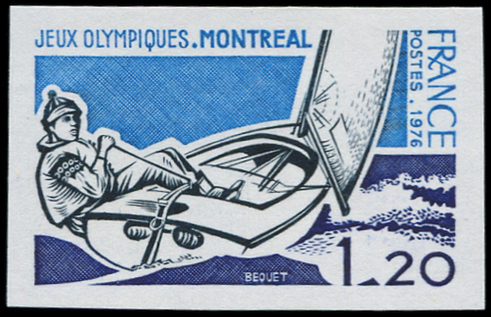 FRANCE Non Dentelés ** - 1889, 1.20 Jeux Olympiques De 1976, Voile - Cote: 77 - Non Classés