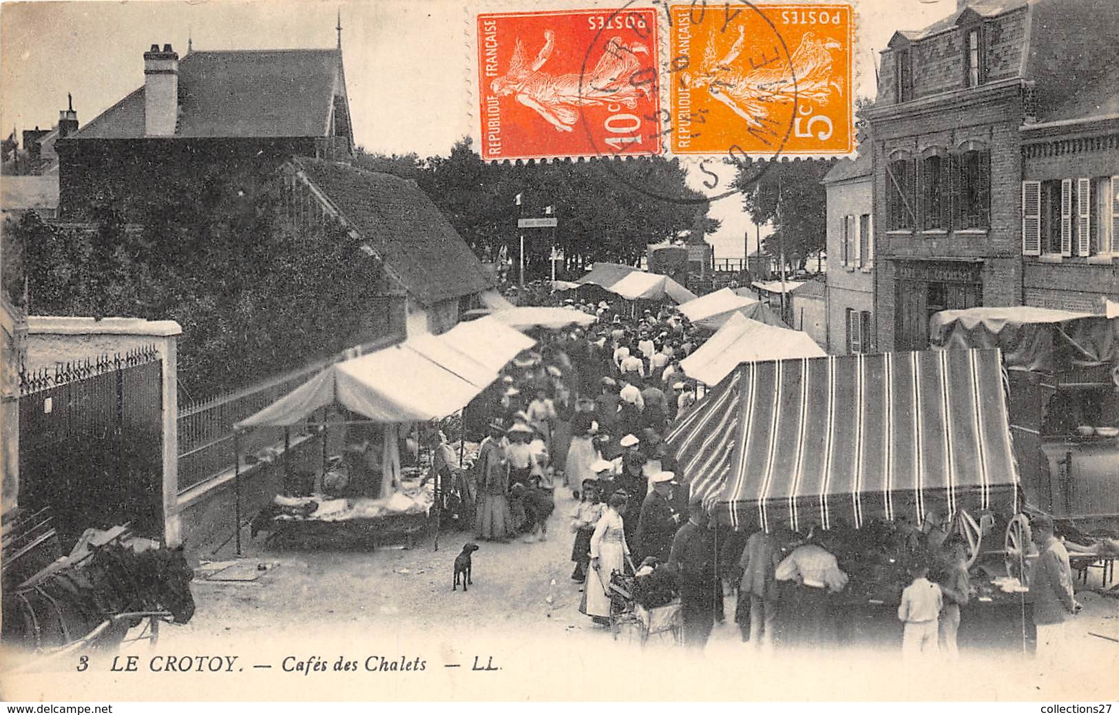 80-LE-CROTOY- CAFES DES CHALETS - Le Crotoy