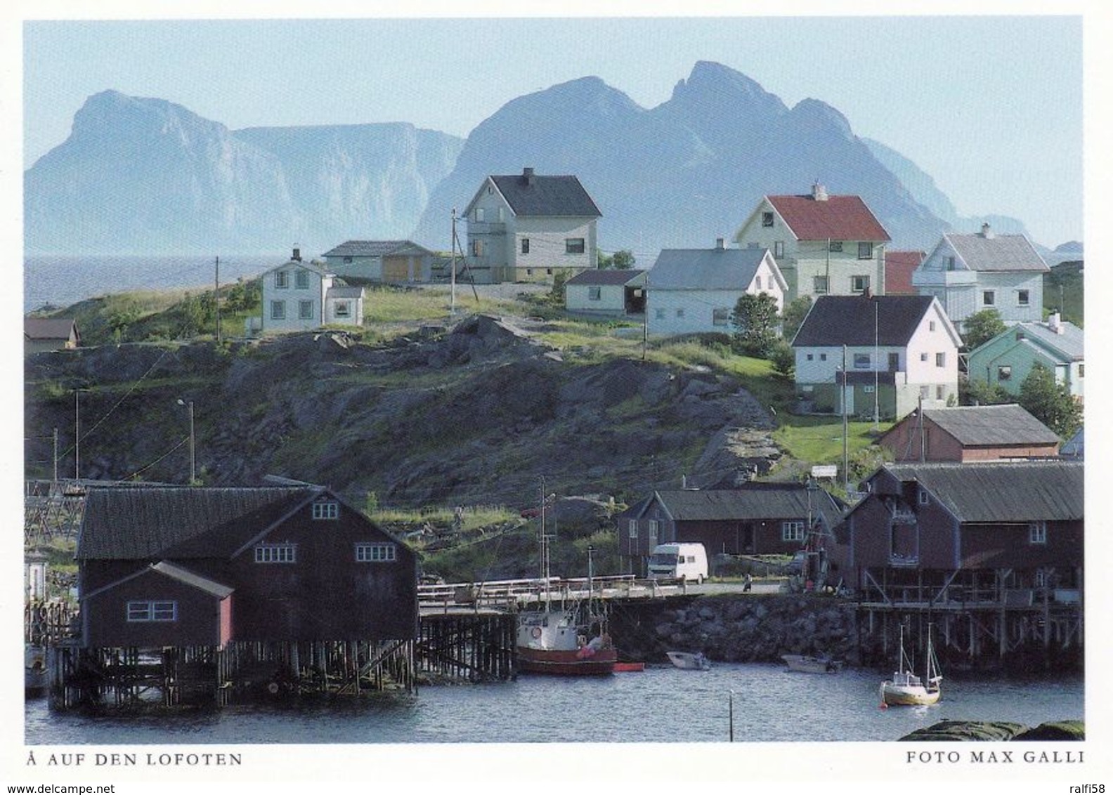 1 AK Norwegen Lofoten * Der Ort Å I Auf Der Insel Moskenesøy - Eine Karte Aus Dem Harenberg Sehnsuchts Kalender * - Norwegen