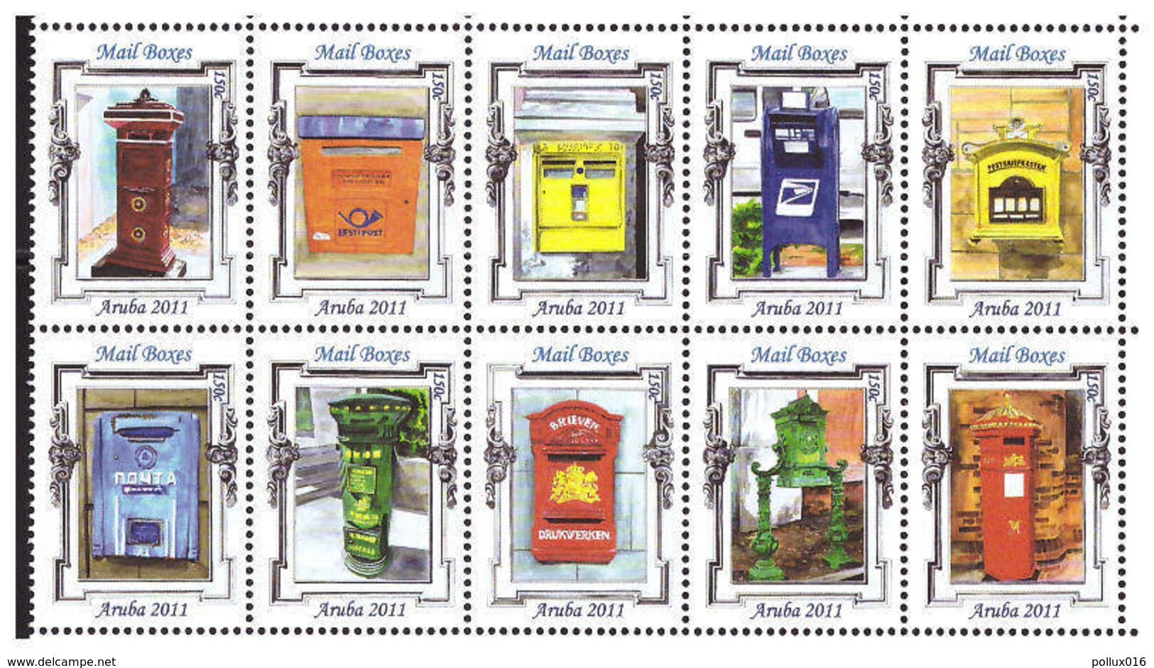 Aruba 2011 Brievenbussen Mailbox Briefkasten Boîte Aux Lettres MNH - Post