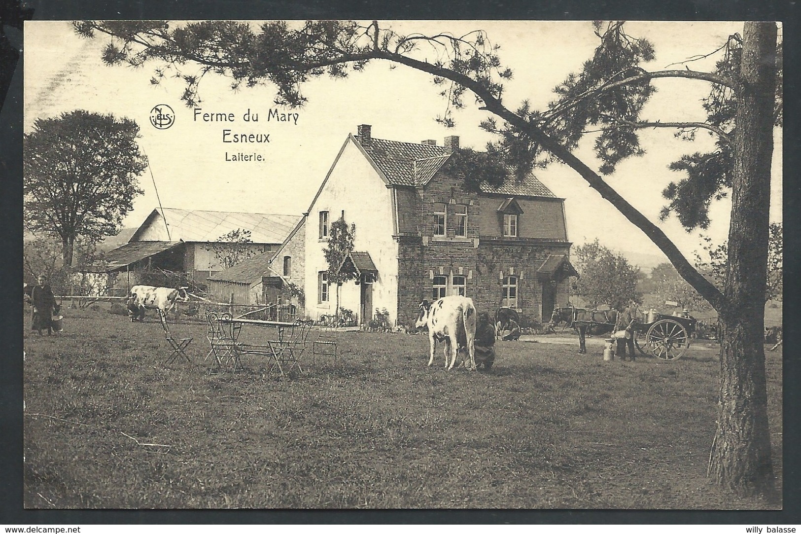 +++ CPA - ESNEUX - Ferme Du Mary - Laiterie - Attelage - Nels    // - Esneux