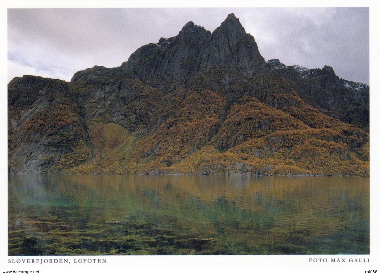 1 AK Norwegen Lofoten * Sløverfjorden - Eine Karte Aus Dem Harenberg Sehnsuchts Kalender * - Norwegen