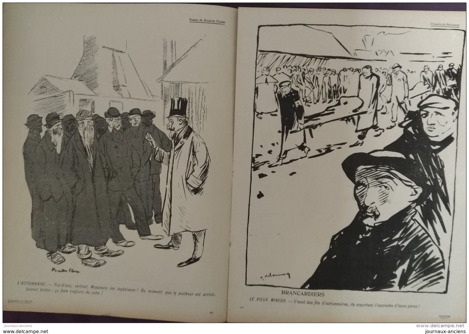 1906 L'ASSIETTE AU BEURRE N° 260 - COURRIÈRES  - SUPPLÉMÉNT LES MASQUES - LE MINISTRE SARRIEN