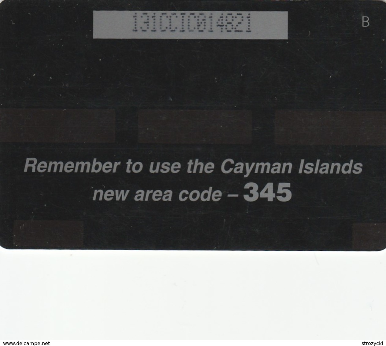 Cayman Islands - New Area Code - 345 (Children) - 131CCIC - Kaimaninseln (Cayman I.)