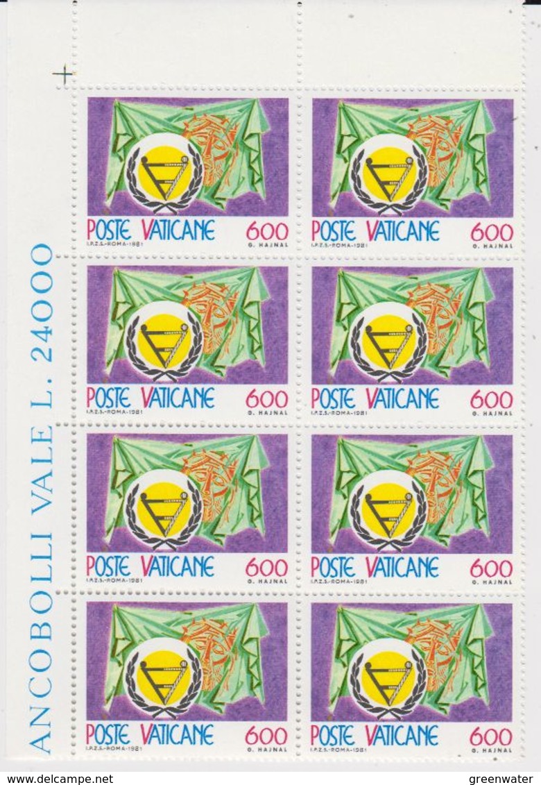 Vatican City 1981 Disabled Persons 1v 8x ** Mnh (42393B) - Ongebruikt