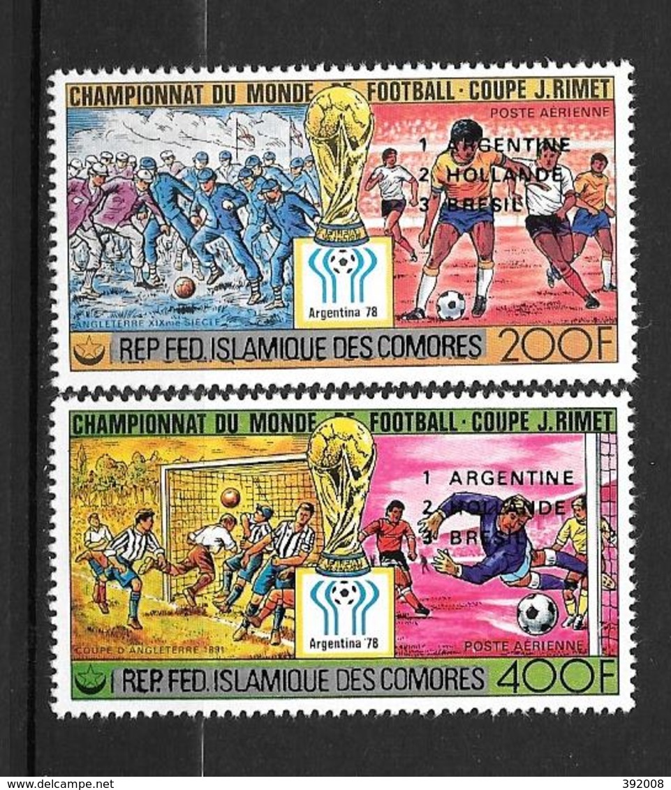 PA - 1978 - N° 153 à 154*MH - 'Vainqueurs Coupe Du Monde De Football En Argentine - Comores (1975-...)