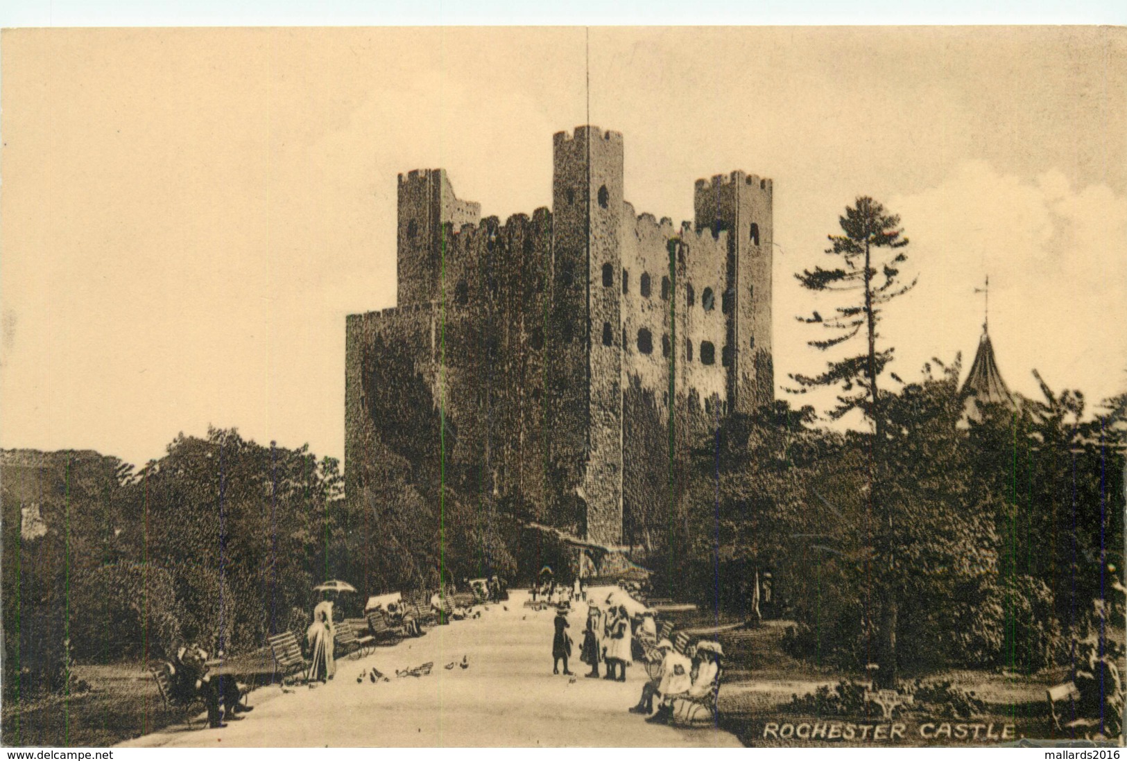 ROCHESTER CASTLE ~ AN OLD POSTCARD #90604 - Rochester