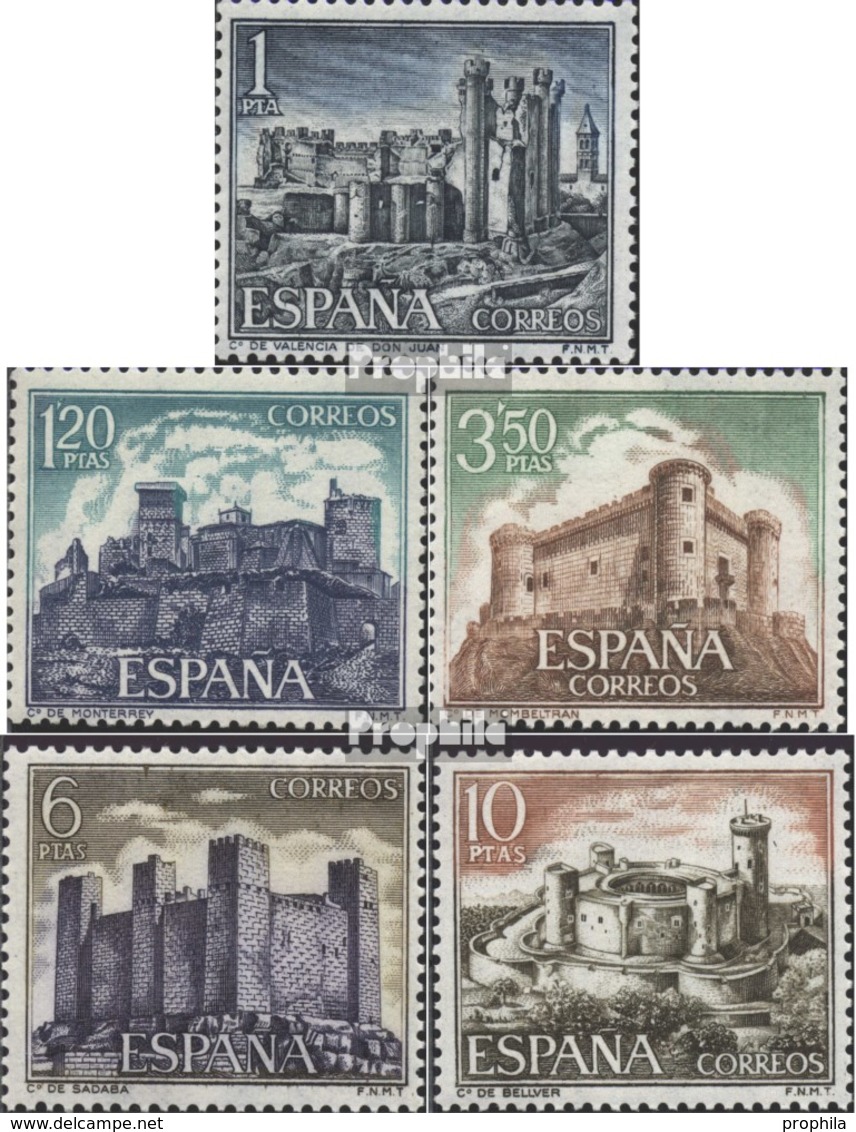 Spanien 1866-1870 (kompl.Ausg.) Postfrisch 1970 Burgen - Ungebraucht