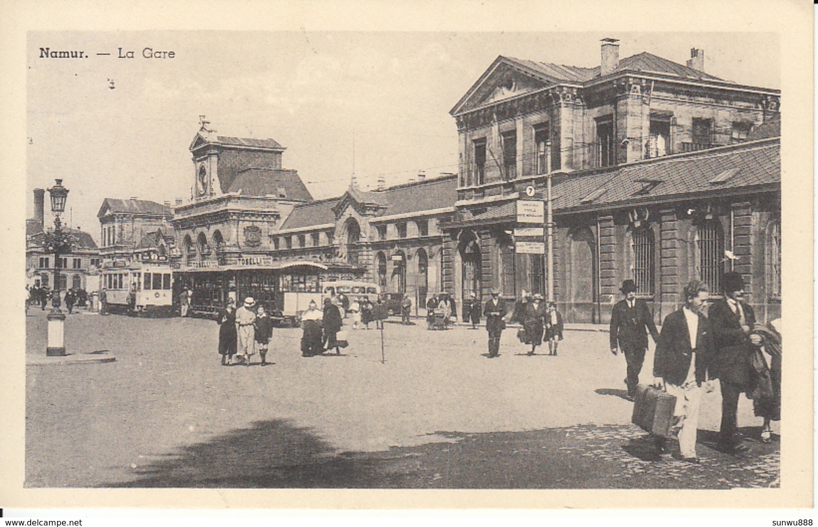 Namur - La Gare (belle Animation, Tram Tramway Bus, Edition Belge) - Namur