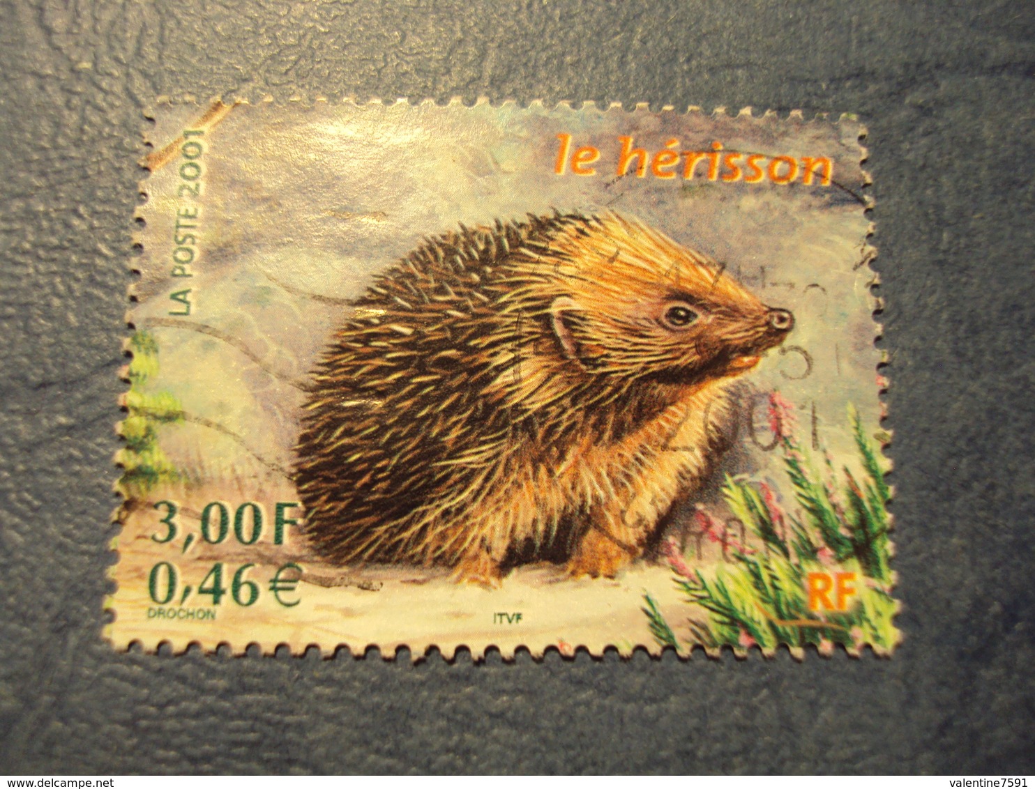 2000-2009-timbre Oblitéré N°   3383 " Petits Animaux Ds La Forêt : Hérisson     "    0.50 - Oblitérés