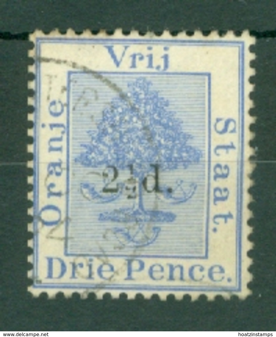 Orange Free State: 1892   Orange Tree - Surcharge    SG67   2½d On 3d     Used - Oranje-Freistaat (1868-1909)