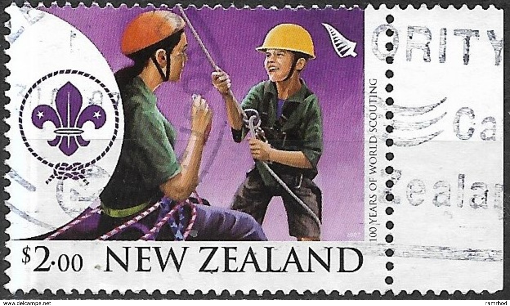 NEW ZEALAND 2007 Centenaries - $2 - Scouts Abseiling, 2007 FU - Oblitérés