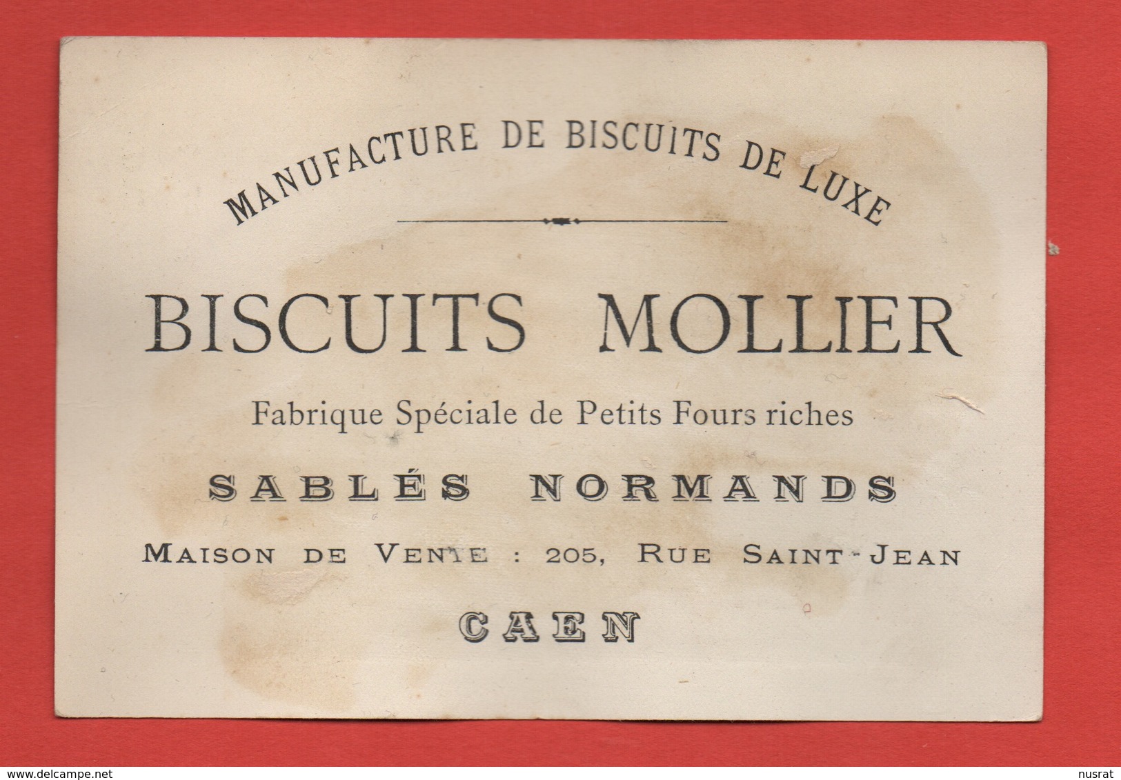 Caen, Biscuits Mollier, Chromo Grand Format, Ornithologie, Etourneau Vulgaire, Illustrateur G. Fanty Lescure - Sonstige & Ohne Zuordnung