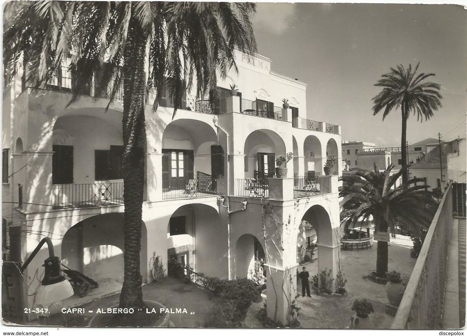 W2546 Capri (Napoli) - Albergo La Palma / Viaggiata 1955 - Altri & Non Classificati
