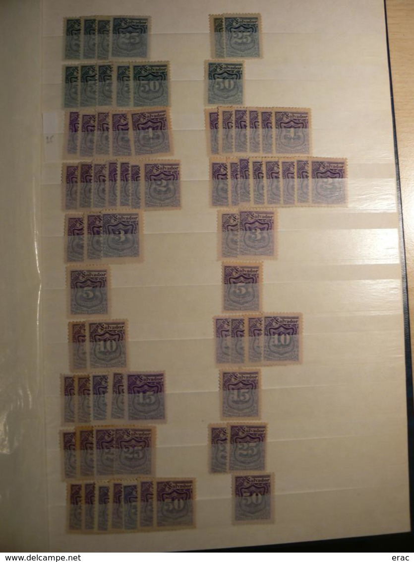 Collection/stock de timbres du Salvador - Neufs * en majorité