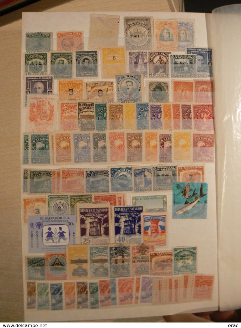 Collection/stock de timbres du Salvador - Neufs * en majorité