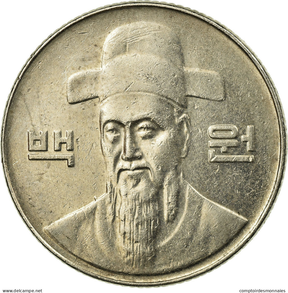 Monnaie, KOREA-SOUTH, 100 Won, 2001, TTB, Copper-nickel, KM:35.2 - Korea, South