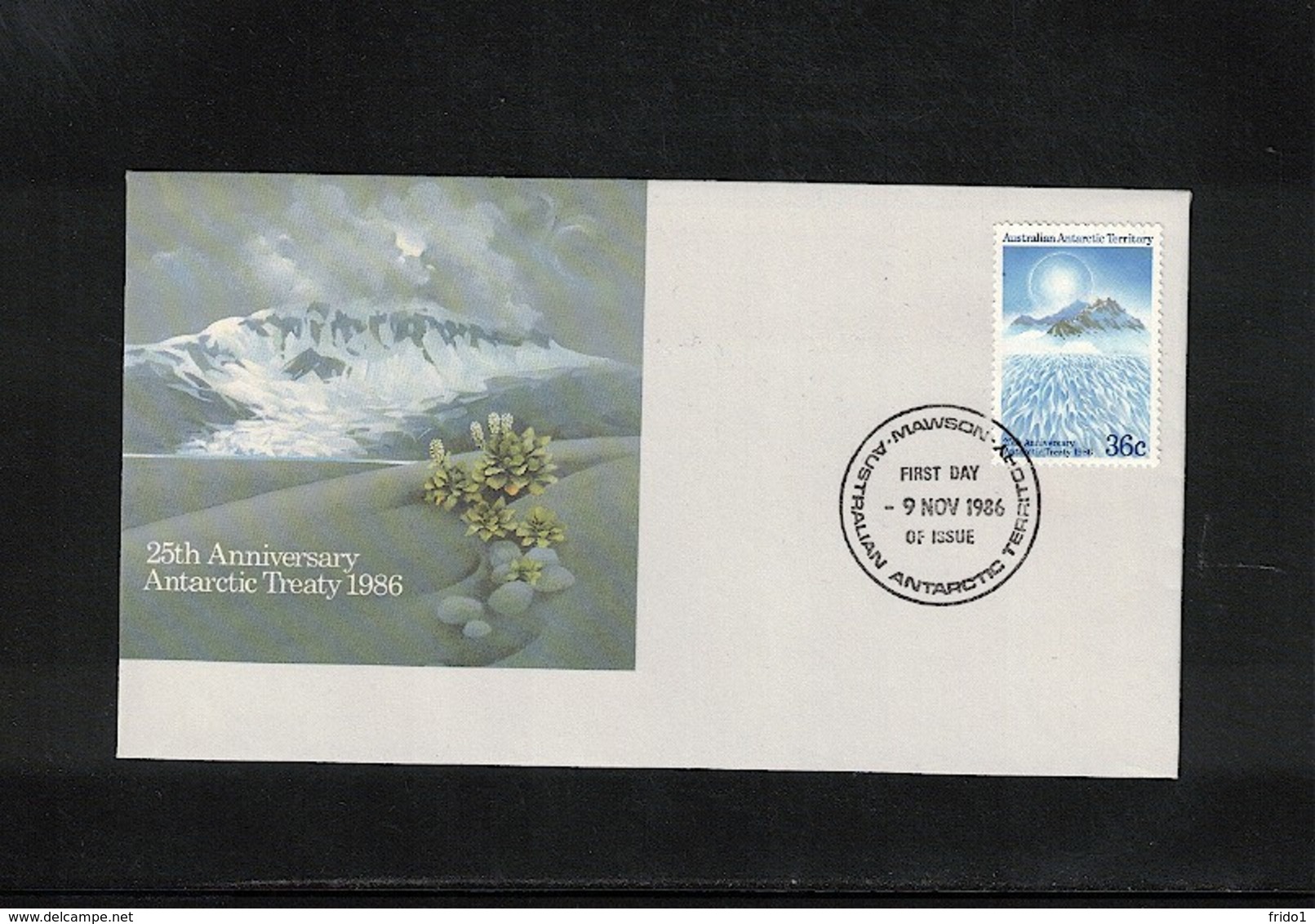 Australian Antarctic Territory 1986 Antarctic Treaty FDC - Traité Sur L'Antarctique