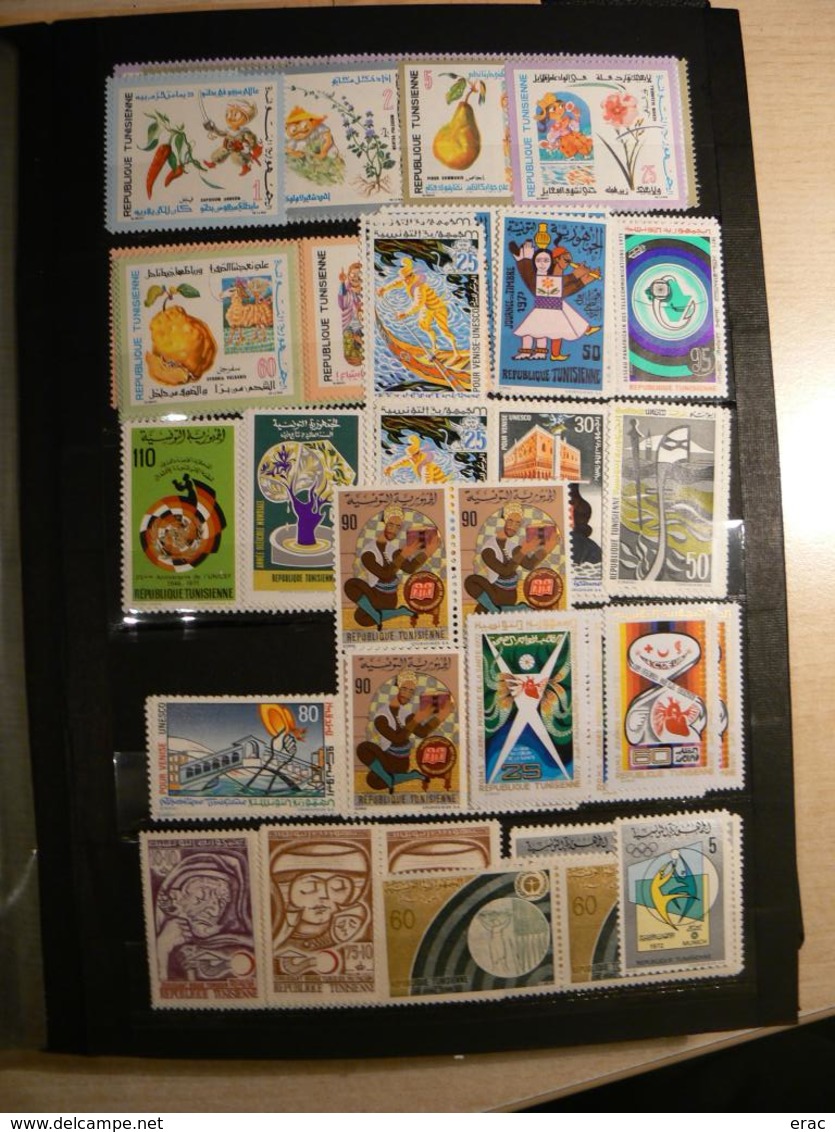 Tunisie Et Algérie - Collection/stock Timbres Neufs ** (quelques Oblitérés) - Cote +++ - Collections (en Albums)