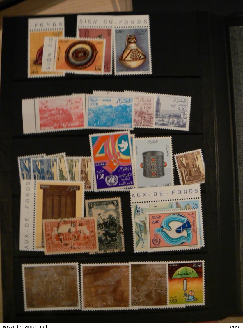 Tunisie et Algérie - Collection/stock timbres neufs ** (quelques oblitérés) - Cote +++