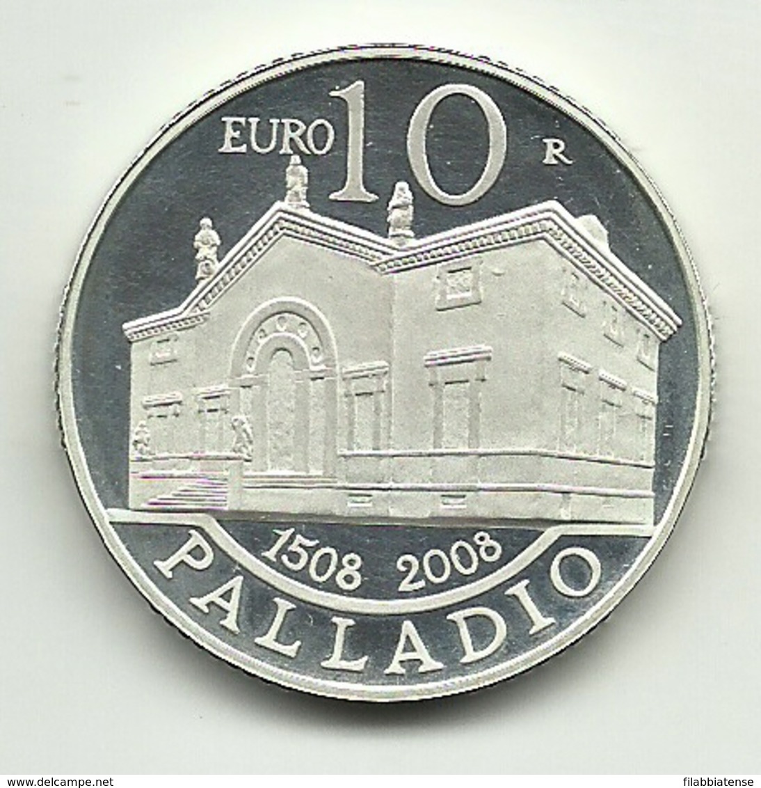 2008 - San Marino 10 Euro - Palladio Senza Confezione      ----- - San Marino