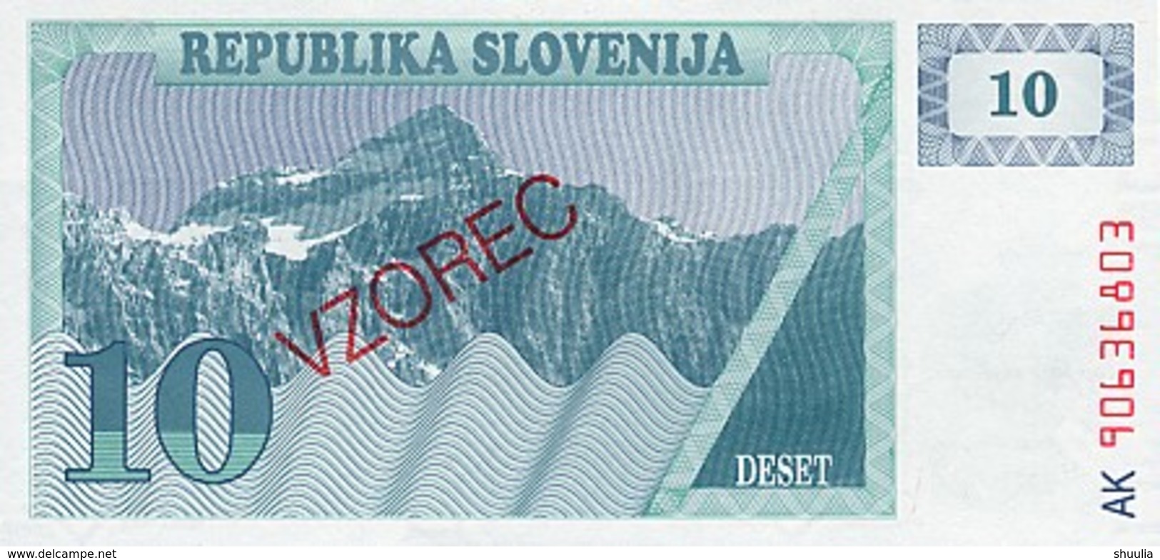 Slovenia 10 Tolar 1990 Pick 4s1 UNC - Slovénie