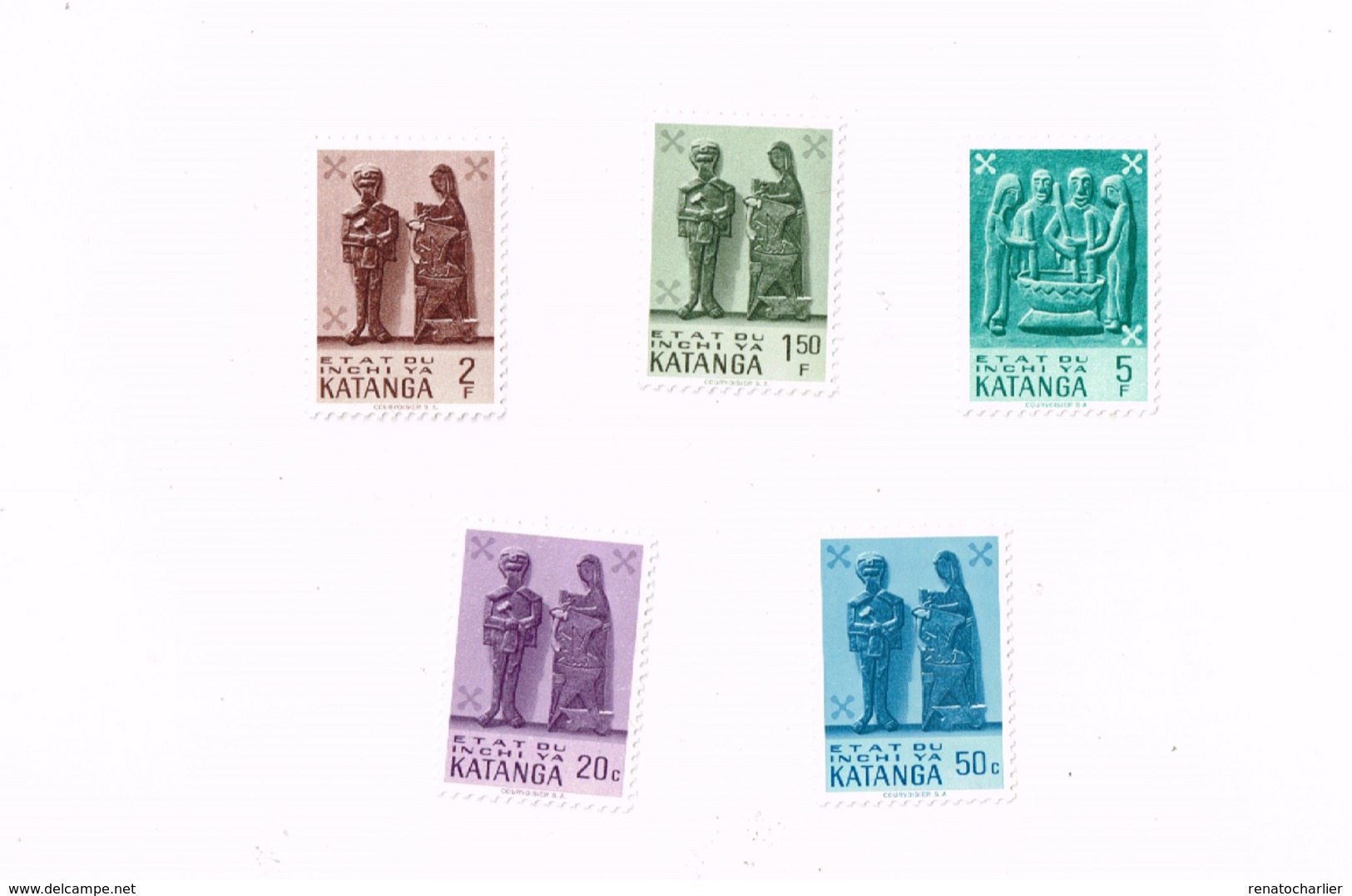 Yvert 53/6,58 MNH,Neuf Sans Charnière,Falzlos. - Katanga