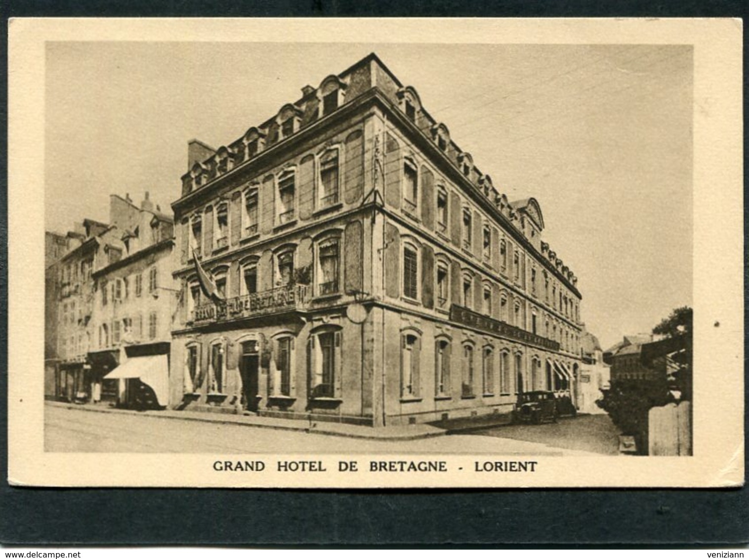 CPA - LORIENT - GRAND HÔTEL DE BRETAGNE - Automobile - Lorient