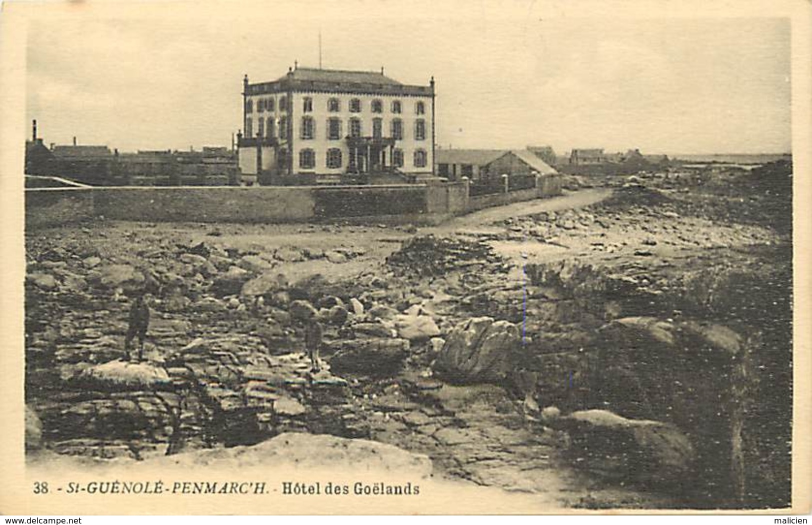 -dpts Div. -ref-AH592- Finistère - Saint Guenolé Penmarch - St Guenolé - Hotel Des Goëlands - Hotels - Carte Bon Etat - - Penmarch