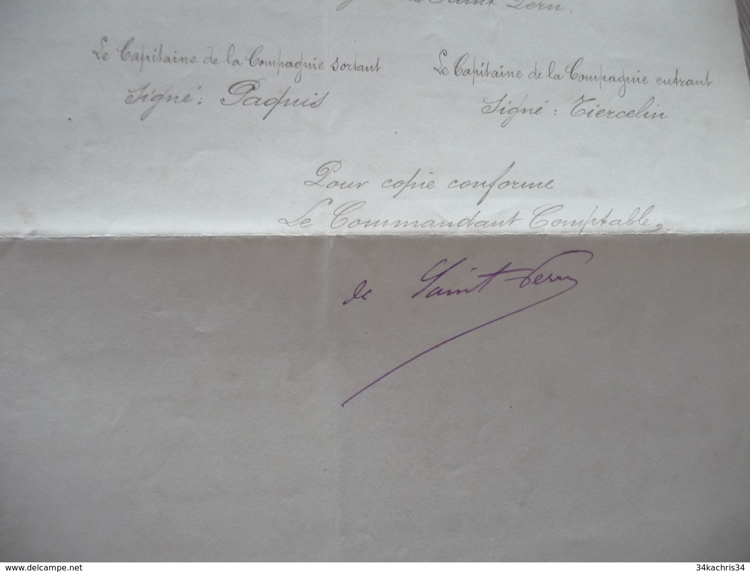 LAS Autographe De Saint Pern  Aviso De 2ème Classe Le Pétrel Constantinople Turquie 1891 Remplacement Paquis/Tiercelin - Documents