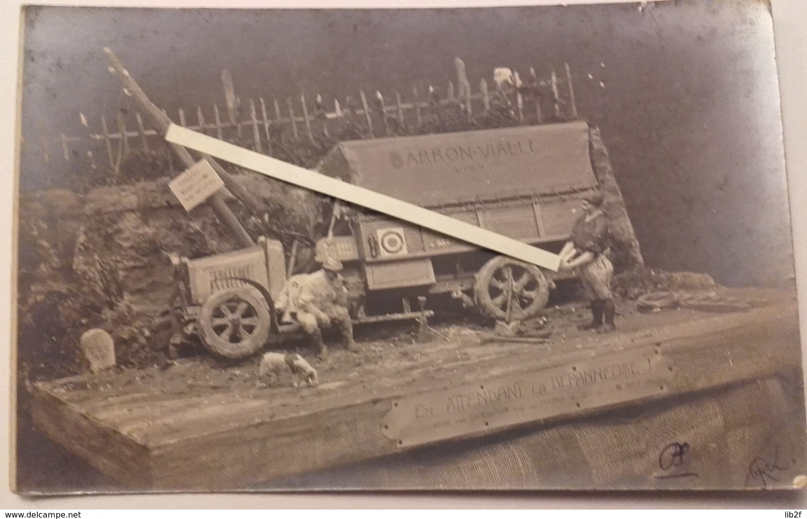 1916 TM 22 Transport Automobile Souvenir De Poilus Maquette Accident De Camion  1914 1918 WW1 14 18 WK1 - War, Military