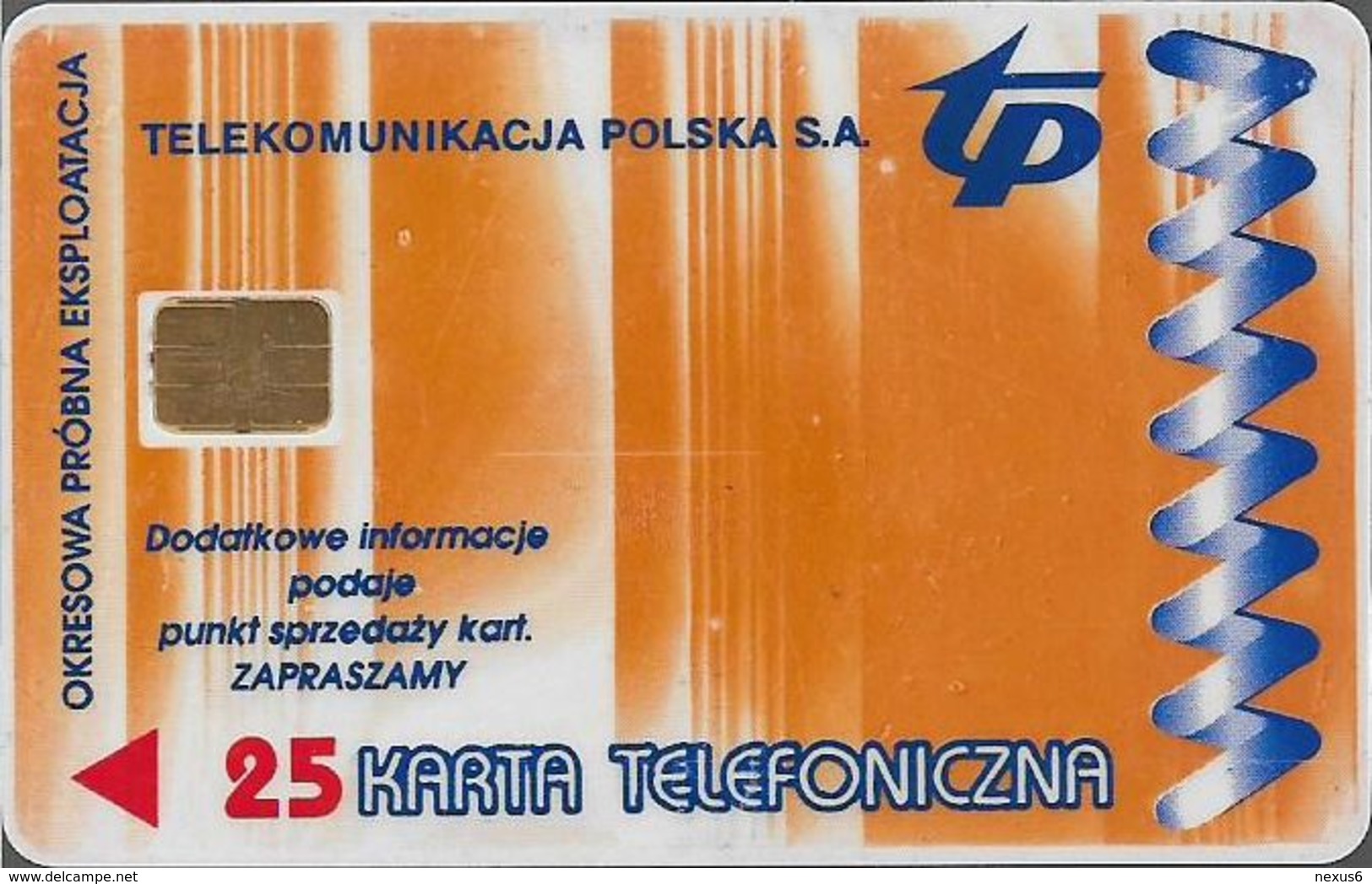 Poland - TP - Wroclaw Premium Trust Test, 1996, 25U, Mint (check Photos!) - Pologne