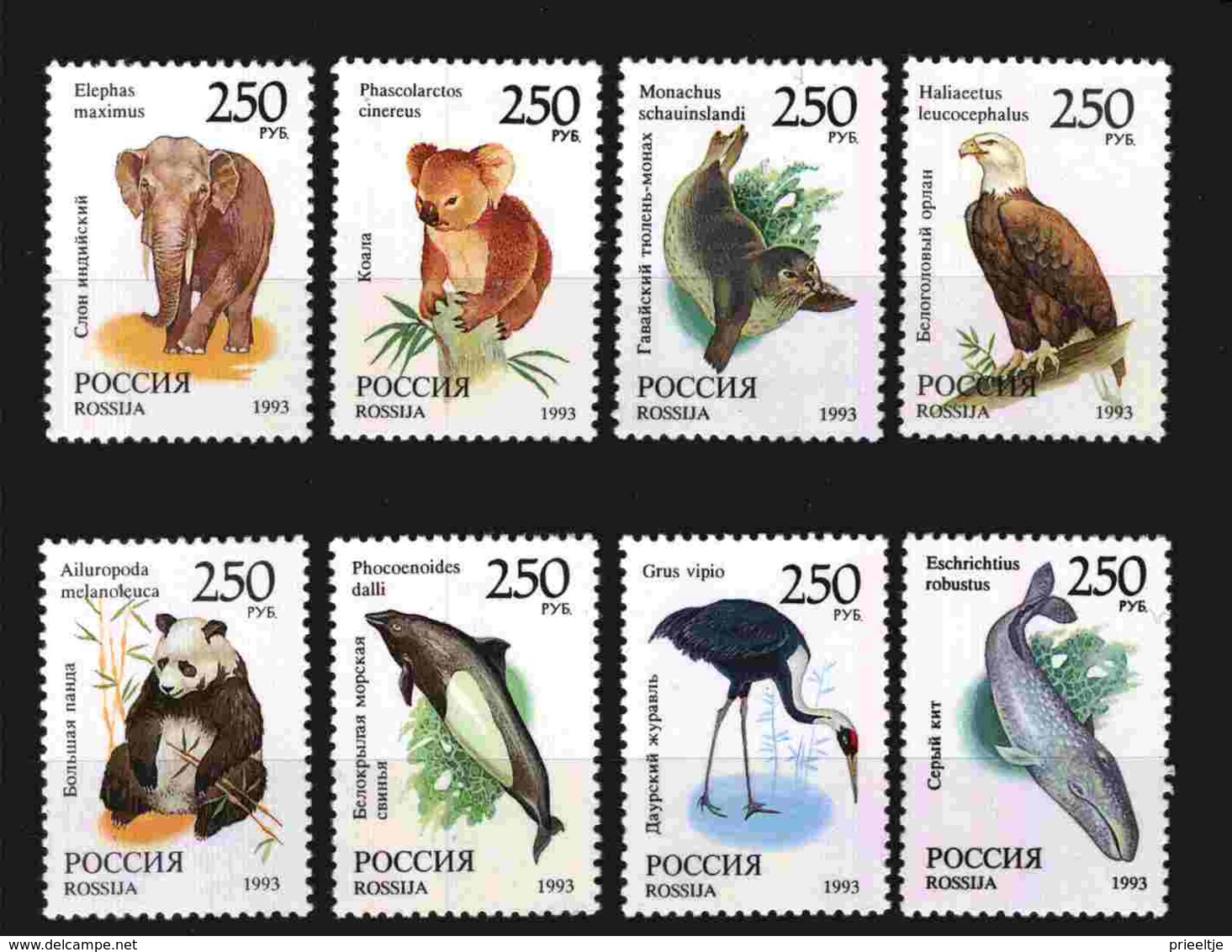 Russia 1993  Fauna  Y.T. 6040/6047 ** - Neufs