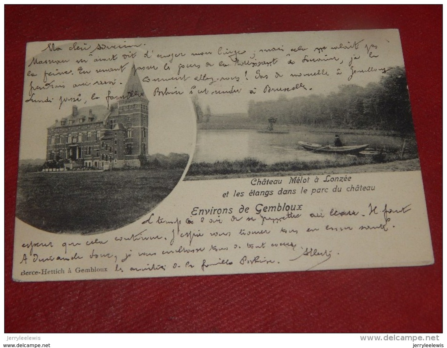 LONZEE  -  GEMBLOUX -  Château Mélot à Lonzée  -  1903     - - Gembloux