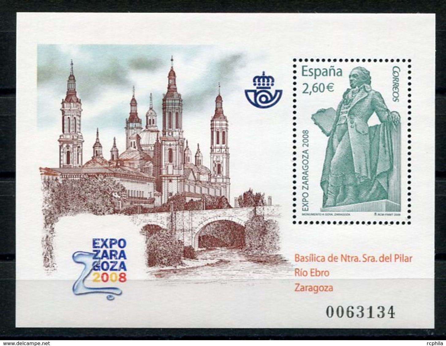 RC 12424 ESPAGNE 2008 BLOC NEUF ** A LA FACIALE - Unused Stamps