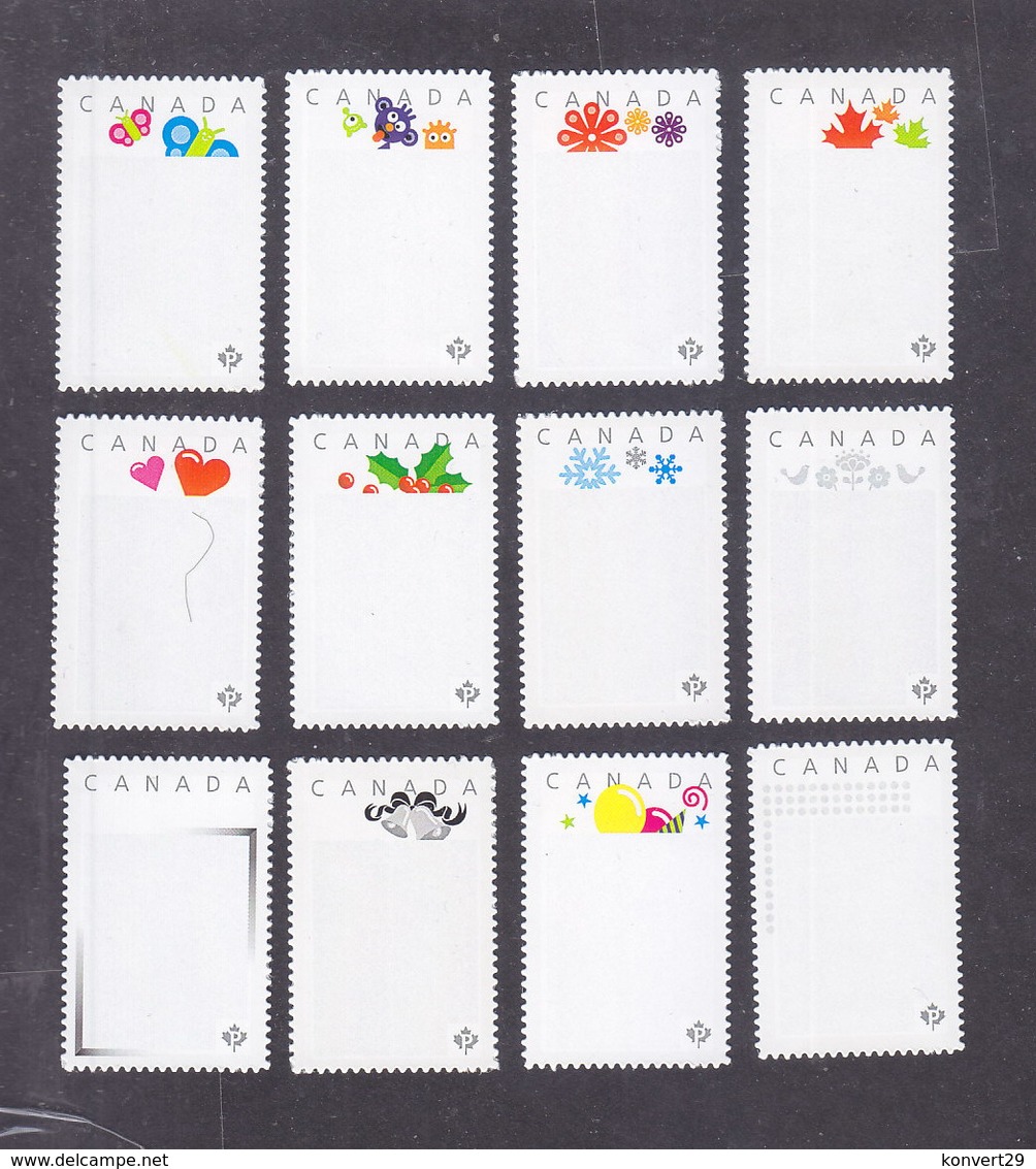 Canada 2012 Picture Postage Greeting 12 Stamps MNH ** - Nuovi