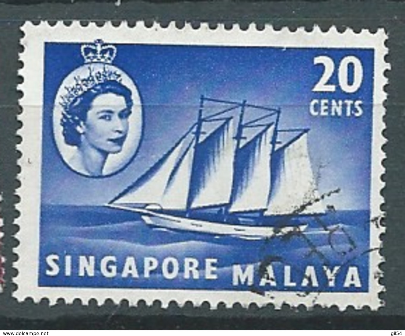 Singapour     Yvert N°  36  Oblitéré   - Bce 17412 - Singapore (...-1959)