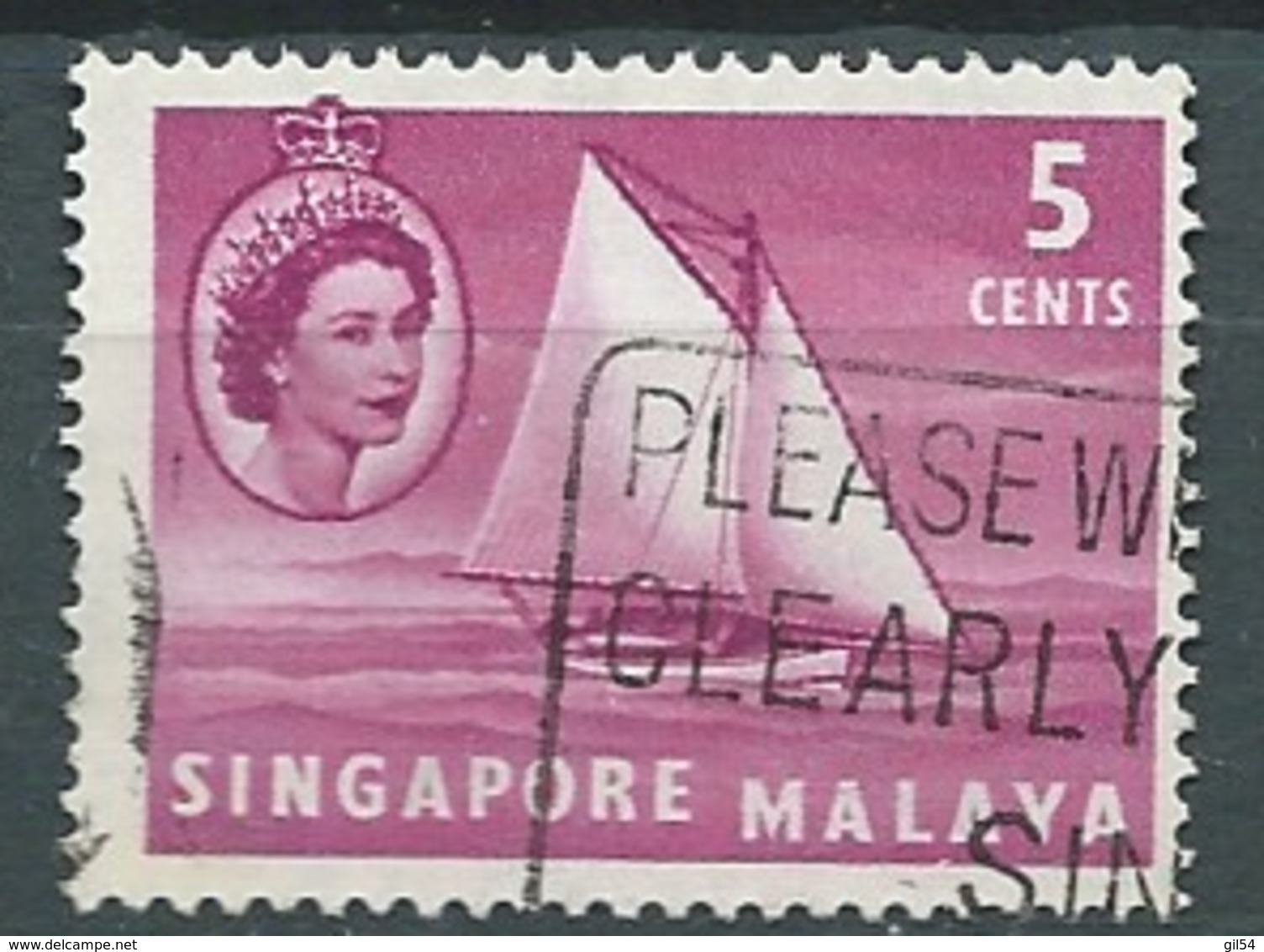 Singapour - Yvert N° 31 Oblitéré   -  Bce 17415 - Singapur (...-1959)