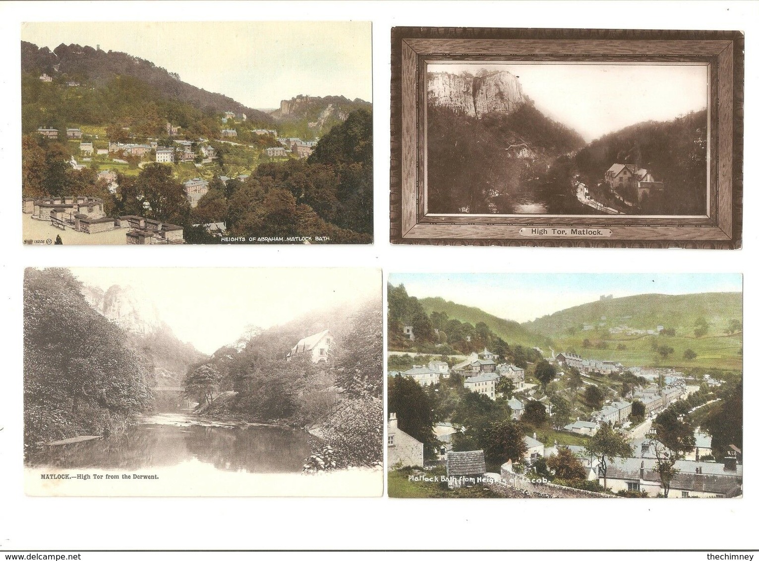 FOUR MATLOCK DERBYSHIRE OLD POSTCARDS - Derbyshire