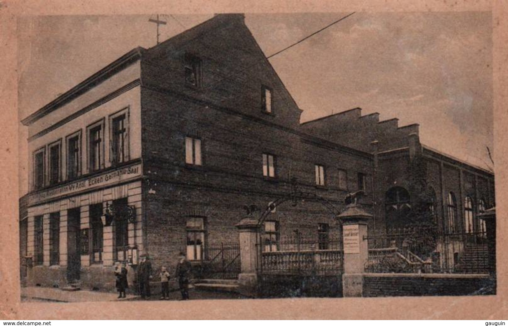 CPA - DÜSSELDORF-OBERKASSEL - Oberkasselstrasse ... Usine "Germania-Saal" - Duesseldorf