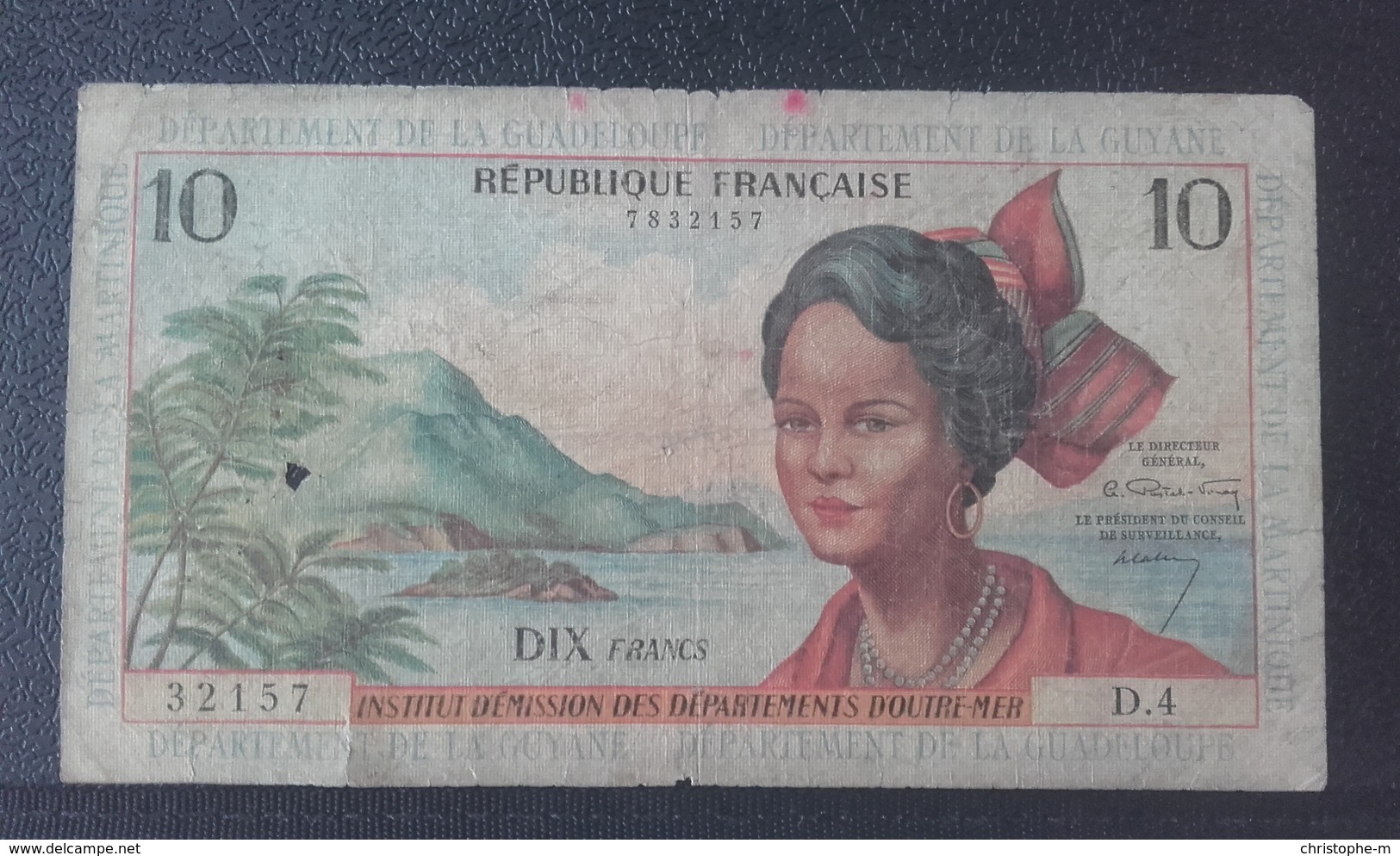 10 Francs Jeune Antillaise - 1964 - - Frans-Guyana