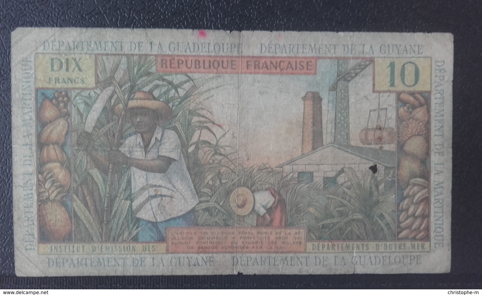 10 Francs Jeune Antillaise - 1964 - - Frans-Guyana
