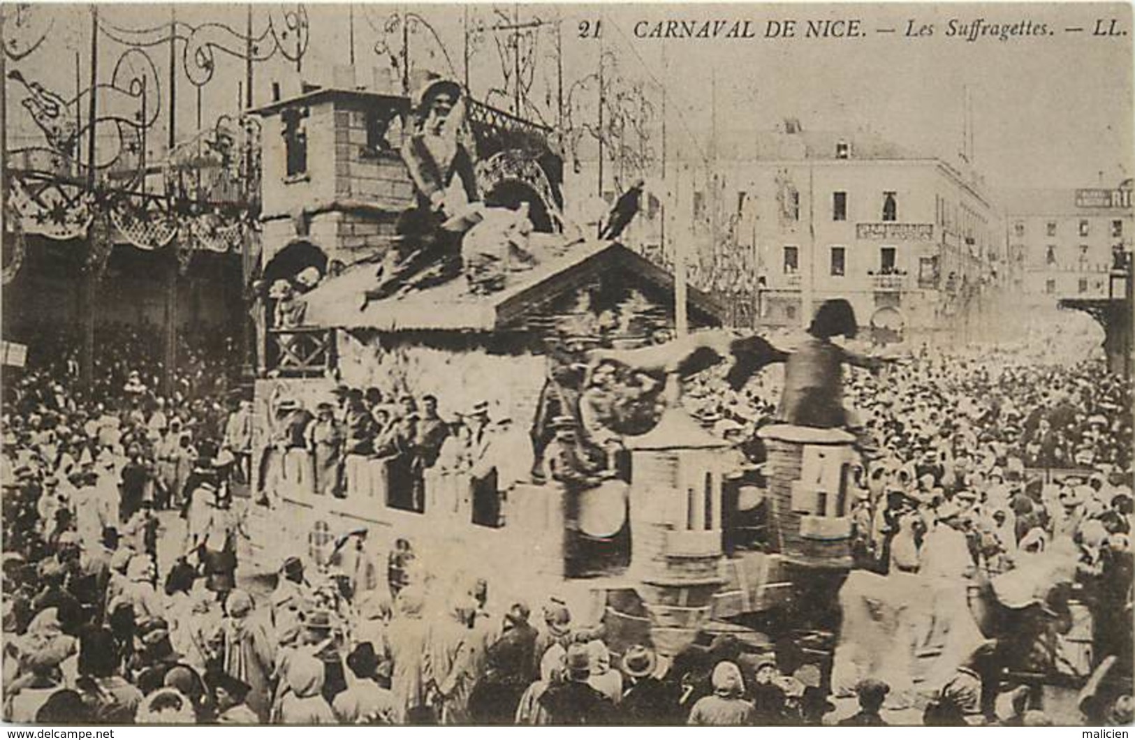 -dpts Div. -ref-AH564 - Alpes Maritimes - Nice - Carnaval - Char Les Suffragettes - Suffragette - Fête - Fêtes - - Karneval