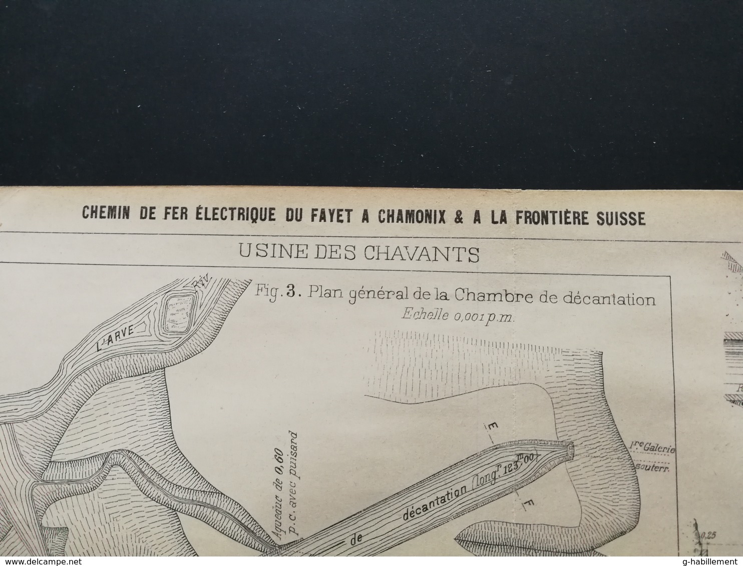 ANNALES DES PONTS Et CHAUSSEES (Dep 74) - Plan Du Chemin De Fer électrique Du Fayet à Chamonix - 1901 (CLE60) - Tools