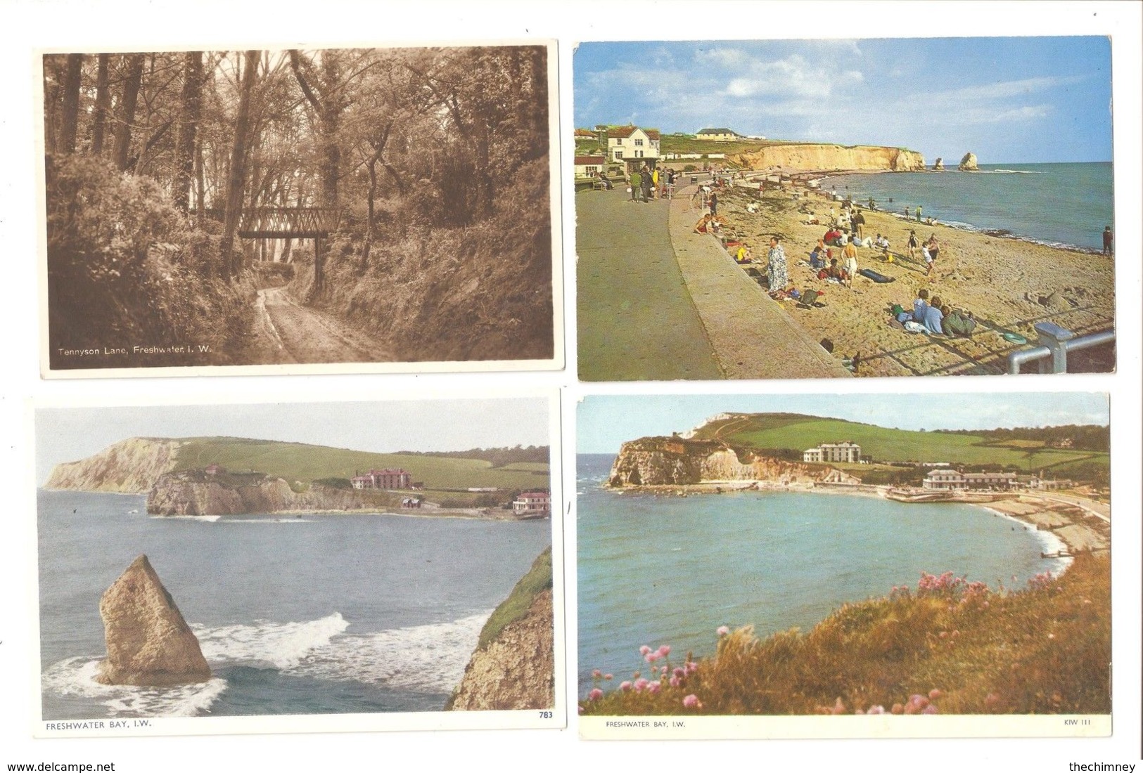 FOUR FRESHWATER ISLE OF WIGHT POSTCARDS - Sonstige & Ohne Zuordnung