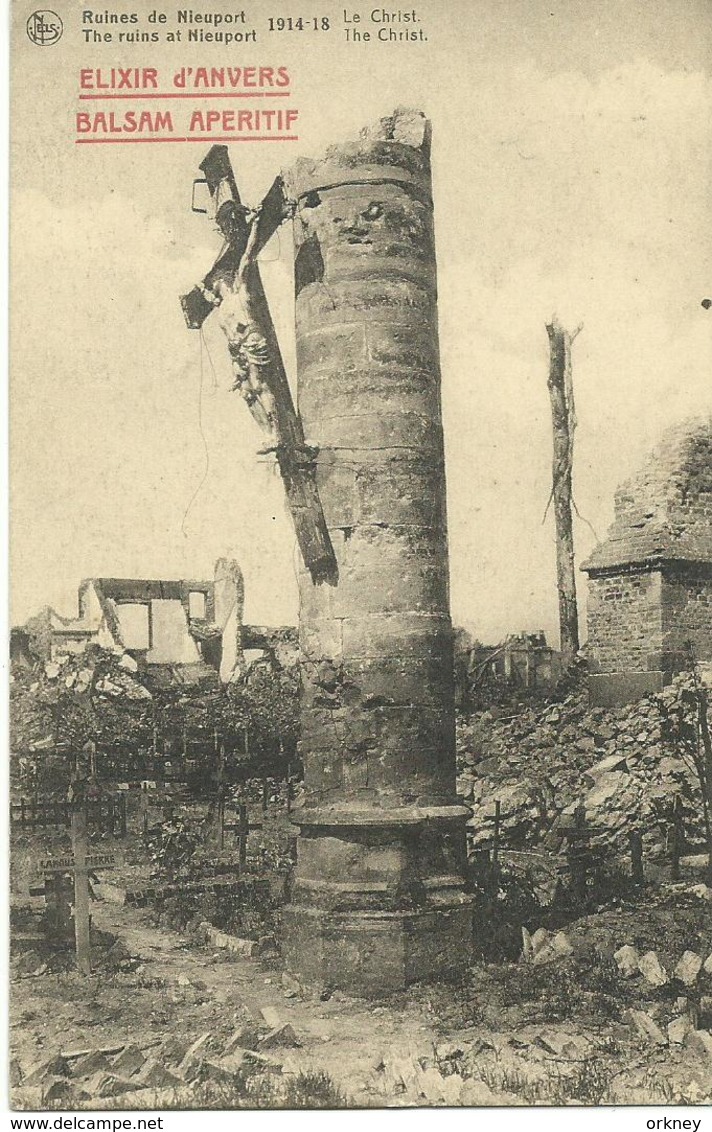 Ruines Du  Nieuwpoort 1914-18 Le Christ - Nieuwpoort