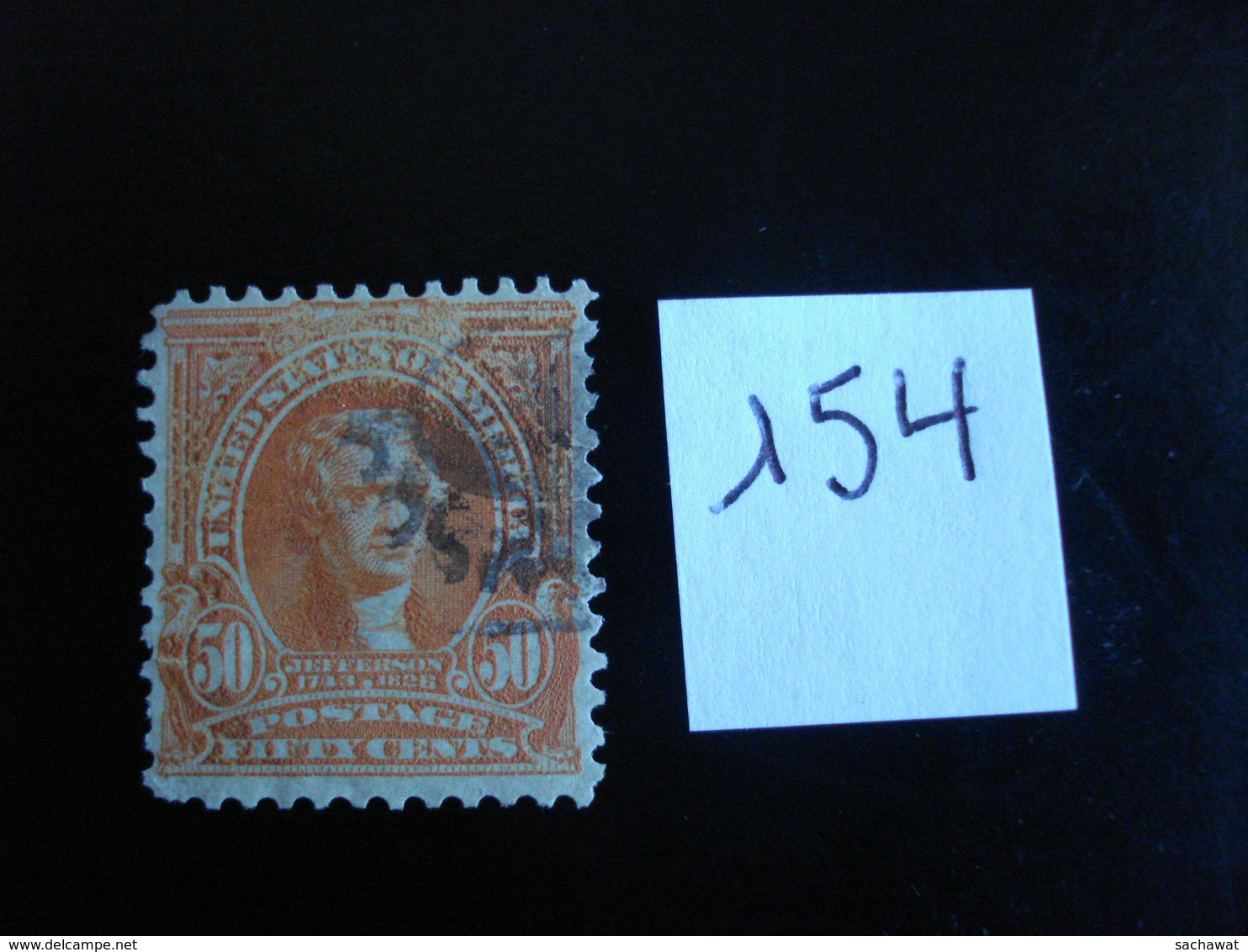 USA - Années 1902-03 - T. Jefferson 50c Orange - Y.T. 154 - Oblit. - Used - Gestempeld - Oblitérés