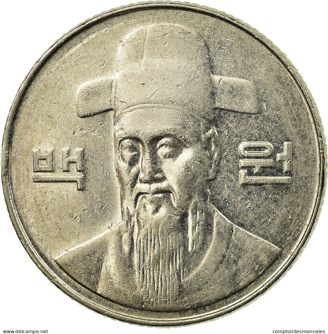 Monnaie, KOREA-SOUTH, 100 Won, 2008, TTB, Copper-nickel, KM:35.2 - Korea (Süd-)